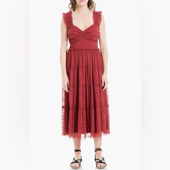 NWT Max Studio Mesh Sleeveless Maxi Dress small - Picture 2 of 15